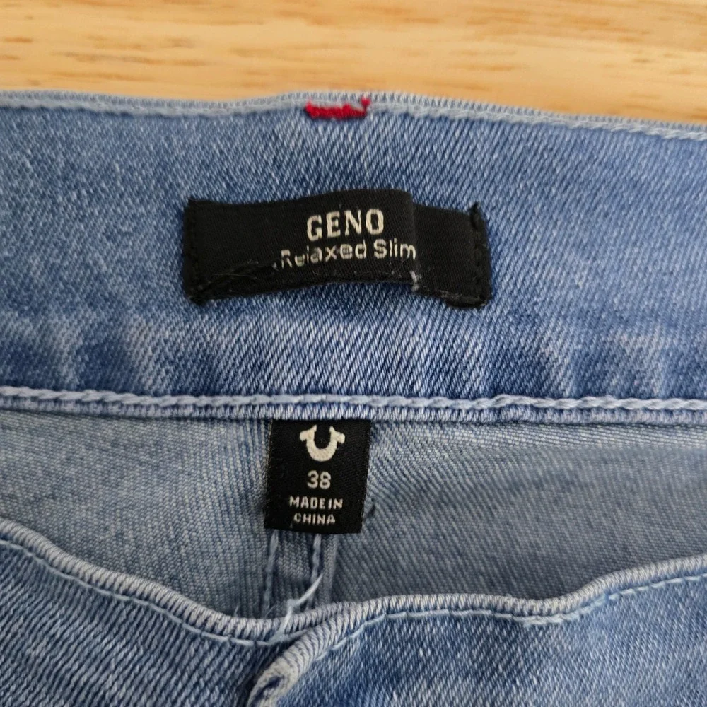 True Religion Geno Relaxed Slim Fit Men's Blue‎ Denim Jeans Size 38